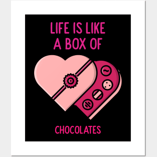 Life is like a box of chocolates Posters and Art